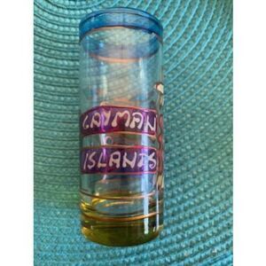 Cayman Islands Hand Painted Souvenir Shot Glass Bar DrinkWare